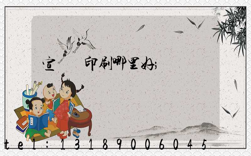 宣傳冊印刷哪里好