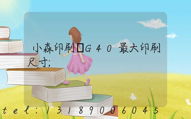 小森印刷機G40最大印刷尺寸