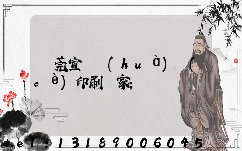 東莞宣傳畫(huà)冊(cè)印刷廠家
