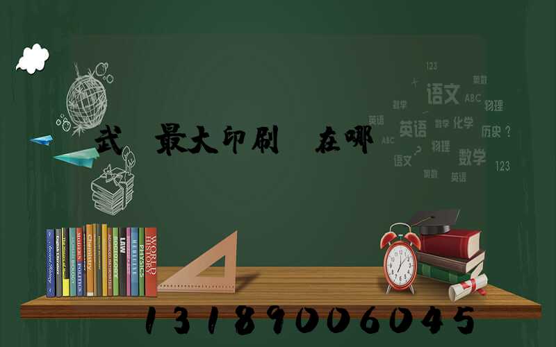 武漢最大印刷廠在哪